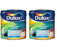 Dulux Walls & Ceilings Matt Emulsion Paint - Bright Skies - 2.5 Litre, 5599869 (Pack of 2)