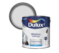 Dulux Walls & Ceilings Matt Emulsion Paint, Long-Lasting, Easy-To-Apply, Quick Drying, Perfect For Living Rooms, Bedrooms, Hallways, Kitchens, Indoor & Outdoor Use, 2.5L, (Polished Pebble)