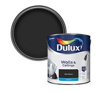Dulux Walls & Ceilings Matt Emulsion Paint - Rich Black - 2.5L