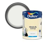 Dulux Walls & Ceilings White Cotton Matt Wall & Ceiling Emulsion Paint, 5L