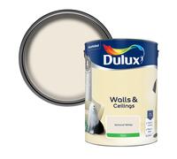 Dulux Silk Emulsion Paint For Walls And Ceilings - Almond White 5 Litres