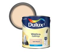 Dulux Matt Emulsion Paint For Walls And Ceilings - Soft Peach 2.5 Litres