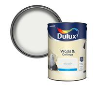 Dulux Walls & Ceilings White Cotton Matt Wall & Ceiling Emulsion Paint, 5L
