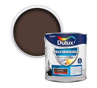 Dulux Weather Shield Exterior High Gloss Paint, Conker, 2.5 L
