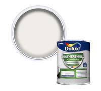 Dulux Weathershield Pure brilliant white Satin Multi-surface paint 0.75L