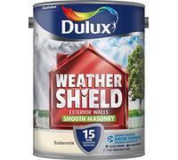 Dulux Weather Shield Smooth Masonry Paint, 5 L - Buttermilk