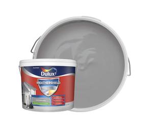 Dulux Weathershield All Weather Purpose Smooth Masonry Paint - Concrete Grey - 10L