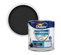 Dulux Weathershield Black Gloss Multi-Surface Exterior Metal & Wood Paint, 2.5L Tin