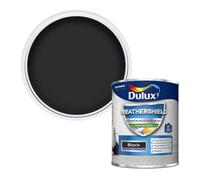 Dulux Weathershield Black Satinwood Multi-Surface Exterior Metal & Wood Paint, 750Ml