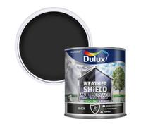 Dulux Weather Shield Multi-Surface Quick Dry Satin Paint, 2.5 L - Black
