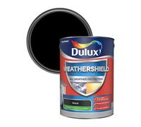 Dulux Weathershield Smooth Masonry Paint Black - 5L