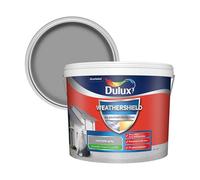 Dulux Weathershield Concrete Grey Smooth Matt Masonry Paint, 10L