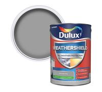 Dulux Weathershield Concrete Grey Smooth Matt Masonry Paint, 5L
