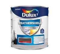 Dulux Weathershield Exterior Wood & Metal Gloss Paint - Conker, 750Ml, Brown