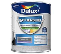 Dulux Exterior Wood & Metal Satin Paint Weathershield Quick Dry Gallant Grey 750 ml