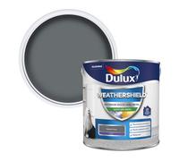 Dulux Weathershield Gallant Grey Satinwood Multi-Surface Exterior Doors & Windows Protector Metal & Wood Paint, 2.5L Tin