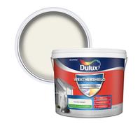 Dulux Weathershield Jasmine White Smooth Matt Masonry Paint, 10L