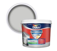 Dulux Weathershield Pale Slate Smooth Matt Masonry Paint, 10L