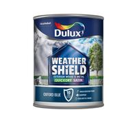 Dulux Weather Shield Quick Dry Satin Paint, 750 ml - Oxford Blue