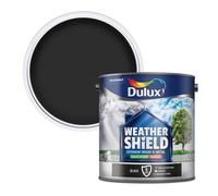 Dulux Weathershield Quick Dry Satin Gloss Black - 2.5L