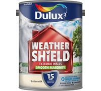 Dulux - Weathershield Smooth Masonry Paint 5L - Buttermilk