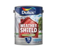 Dulux Weathershield Smooth Masonry Paint - Concrete Grey - 5L