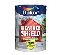 Dulux Weathershield Smooth Masonry Paint Concrete Grey 5L
