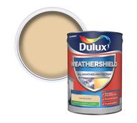 Dulux Weathershield All Weather Protection Smooth Masonry Paint County Cream, 5L