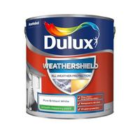 Weathershield 2.5l Smooth Masonry Paint, Pure Brilliant White