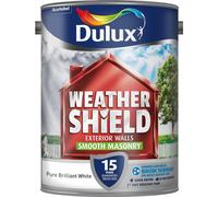 Dulux Weathershield Smooth Masonry Paint - Pure Brilliant White - 5L