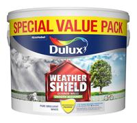 Dulux Weathershield Smooth White Masonry,Acrylic Paint 7.5L