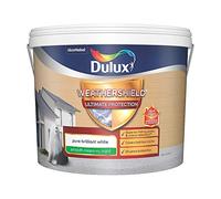 Dulux Weathershield Ultimate Pure Brilliant White Smooth Matt Masonry Paint, 10L
