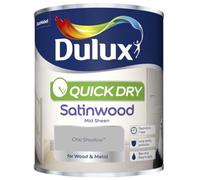 Dulux Wood Metal Interior Satinwood Non-Drip Mid Sheen Paint 750ml - Chic Shadow
