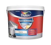 Dulux WPE Weathershield Textured Masonry Paint Magnolia 10L - Exterior Weatherproof Paint
