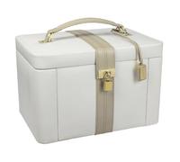 Dulwich Designs Two Tons Collection Luxury Cream Leather Jewellery Box, Leather