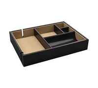 Dulwich Designs Windsor Black Leather Valet Tray