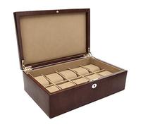 Windsor Brown Leather 10 Piece Watch Box - A19129