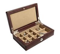 Dulwich Designs Windsor Chestnut Brown Leather Cufflink Box