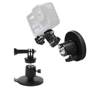Dulynva Magnetic Mount for Blink Outdoor, Eufy, Arlo & GoPro Hero - 360° Swivel Ball Head with 1/4 Inch Screw - Universal Magnetic Camera Holder for Security Cameras (Black)