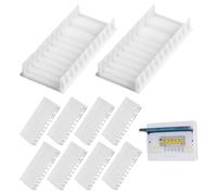 DULZEN Pack of 10 Modular Covers 6TE for Electrical Panel, Modular up to 12TE, Compatible with F-Tronic, Hager, Hensel, Blind Cover for Distribution Box