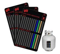 DULZEN Pack of 3 Gas Bottles Level Indicator Magnetic Level Indicator Gas Bottle Level Indicator for Propane Gas Gas Grill Bottle Gas Indicator for Home Kitchen, Outdoor Barbecue, Camping