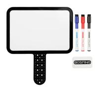 DumanAsen A5 Size Double Sided Dry Erase Answer Paddle with Whiteboard Pens, 6''X 8'' Dry Erase Board, Handheld Whiteboard, Signs Auction Paddles for Home School and Office - 15cm x 21cm