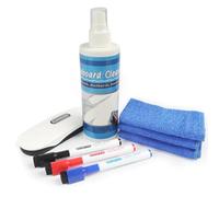 DumanAsen Whiteboard Cleaning Kit, Includes 1 ABS Dry Erase Board Eraser, 250ML Whiteboard Cleaner, and 3 Microfiber Cloths