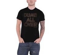 Dumb All Over Cotton T-Shirt Frank Zappa Black M