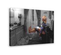 Dumb And Dumber Bathroom Scene Canvas Poster, Comedy Movie Wall Art 12x18inch(30x45cm) Frame