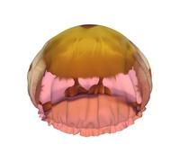 Dumb Chick Double layer women's shower cap, reusable, large size design suitable for all hair lengths, suitable for girls, spa and home salon use.