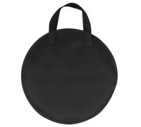 Dumb Drum Practice Pad Bag Oxfords Cloth Black Carrying with Rustproof Zippers Easy to Carry Oxfords Cloth