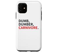 dumb dumber carnivore vegans team vegan animals are friends Case for iPhone 11