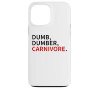 dumb dumber carnivore vegans team vegan animals are friends Case for iPhone 13 Pro Max