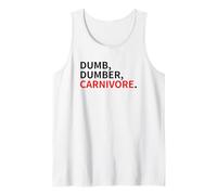 Dumb Dumber Carnivore Vegans Team Vegan Animals are Friends Tank Top